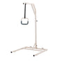 Trapeze Bar for Bed Mobility, Height-Adjustable Free Standing Trapeze Bar with 2 Wheels, 300LBS Capacity Bed Pull Up Assist for Elderly Disabled, Ideal for Hospital, Nursing Home & Home Care