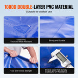 VEVOR Portable Water Storage Bladder 264 Gal 1000D PVC Collapsible Water Tank