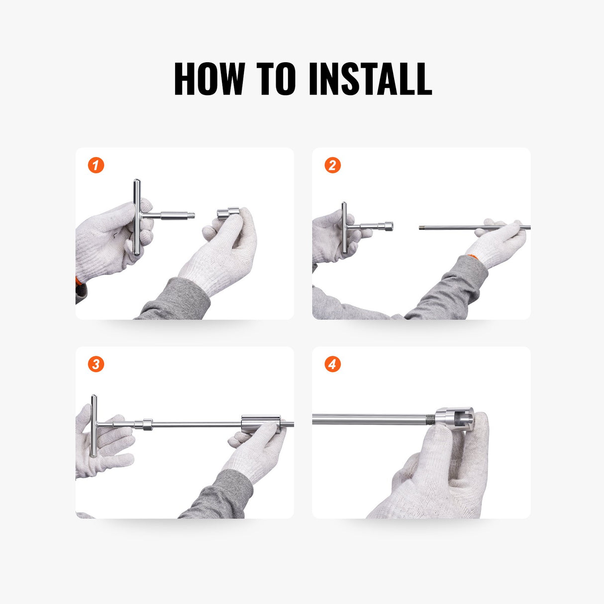 VEVOR 52 PCS Dent Removal Kit, Paintless Dent Repair Kit with 2-in-1 Slide Hammer with Stainless Steel Grooves, Short Puller Lines and Long Puller Lines, for Auto Dent Removal, Minor Dents, Door Ding