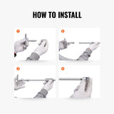 VEVOR 52 PCS Dent Removal Kit, Paintless Dent Repair Kit with 2-in-1 Slide Hammer with Stainless Steel Grooves, Short Puller Lines and Long Puller Lines, for Auto Dent Removal, Minor Dents, Door Ding - Close-Up Angle