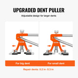 VEVOR 56 PCS Dent Removal Kit, Paintless Dent Repair Kit with Golden Lifter, Bridge Puller, Car Dent Puller with Puller Tabs, Hot Glue Gun for Auto Body Dents, Hail Damage, Door Ding - Side View
