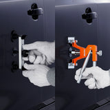 VEVOR 56 PCS Dent Removal Kit, Paintless Dent Repair Kit with Golden Lifter, Bridge Puller, Car Dent Puller with Puller Tabs, Hot Glue Gun for Auto Body Dents, Hail Damage, Door Ding - Low Angle