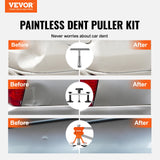 VEVOR 69 PCS Dent Repair Kit, Auto Car Body Paintless Dent Removal Tool Kit, Golden Lifter, Bridge Puller, Slide Hammer Tool Kit for Automobile Body, Washing Machine, Refrigerator