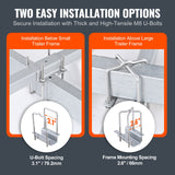VEVOR Boat Trailer Guide, 1.57M with LED Light Trailer Guide Poles, 2PCS Rustproof Galvanized Steel Trailer Guide ons, Trailer Guides with PVC Pipes,