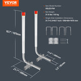 VEVOR Boat Trailer Guide, 1.57M with LED Light Trailer Guide Poles, 2PCS Rustproof Galvanized Steel Trailer Guide ons, Trailer Guides with PVC Pipes,