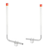 VEVOR Boat Trailer Guide, 1.57M with LED Light Trailer Guide Poles, 2PCS Rustproof Galvanized Steel Trailer Guide ons, Trailer Guides with PVC Pipes,