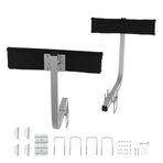 Boat Trailer Guide, 2PCS Adjustable Short Bunk Guide-Ons, Hardened Steel Trailer Guide Poles with Soft Cushion, Heavy Duty Roller Guide Design, for Ski Boat, Fishing Boat or Sailboat Trailer