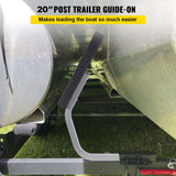 VEVOR Boat Trailer Guide on, 24", One Pair Trailer Pontoon Bunk Board Guide-ons, Steel Trailer Guides, Complete Mounting Accessories Included, for Ski