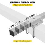 VEVOR Boat Trailer Guide on, 24", One Pair Trailer Pontoon Bunk Board Guide-ons, Steel Trailer Guides, Complete Mounting Accessories Included, for Ski
