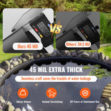 Pond Liner Fish Liner 10 x 15 ft 45 Mil EPDM Easy Cutting Underlayment - Top-Down View