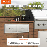 VEVOR Outdoor Kitchen Drawers 30