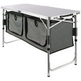 VEVOR Camping Kitchen Table, Quick set-up Folding Camping Table with A Carrying Bag, 3 Adjustable Heights, MDF Camping Table, Ideal for Outdoor Picnics, BBQs, Camping, RV Traveling - Extra Image