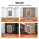 VEVOR Pet Door Replacement Flap 20.96 x 31.12 cm Compatible with VEVOR Pet Door - Rear View