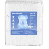 VEVOR Disposable Dog Diapers, Super Absorbent Female Dog Diapers, 360° Leak-Proof Female Doggy Pet Diaper with Wetness Indicator for Heat Period, Training, Incontinence - M, 144 Count (2 Packs of 72) - Extra Image