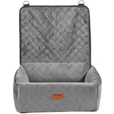 VEVOR Dog Booster Car Seat Pet Car Seat for Small Medium Dog up to 18.1 kg Gray