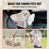 VEVOR Center Console Dog Car Seat Dog Booster Car Seat for Small Dog 3.6 kg - Rear View