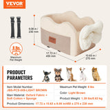 VEVOR Center Console Dog Car Seat Dog Booster Car Seat for Small Dog 3.6 kg