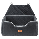 VEVOR Dog Booster Car Seat Pet Car Seat for Medium Large Dog up to 24.9 kg Black - Extra Image