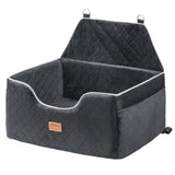 VEVOR Dog Booster Car Seat Pet Car Seat for Medium Large Dog up to 24.9 kg Black