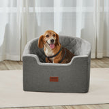 VEVOR Dog Booster Car Seat Pet Car Seat for Small Medium Dog up to 24.9 kg Gray