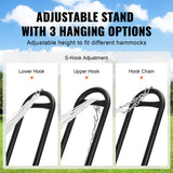 VEVOR Steel Hammock Stand 450lbs Capacity Hammock Frame Fits 6.9-12.8ft Hammocks - Side View
