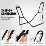 VEVOR Steel Hammock Stand 450lbs Capacity Hammock Frame Fits 6.9-12.8ft Hammocks - 45-Degree Angle