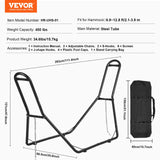 VEVOR Steel Hammock Stand 450lbs Capacity Hammock Frame Fits 6.9-12.8ft Hammocks - Close-Up Angle