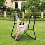 VEVOR Steel Hammock Stand 450lbs Capacity Hammock Frame Fits 6.9-12.8ft Hammocks - Low Angle