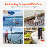 VEVOR Fishing Magnet Strong Heavy Duty Rare Earth Neodymium Pull Force 318 Kg - Rear View