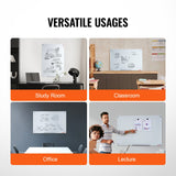 VEVOR Magnetic Glass Whiteboard, Dry Erase Board 36