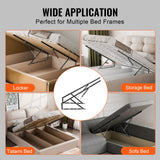 VEVOR Bed Lift 59x71 in Compatible Bed Size 154 lbs Load DIY Wall Bed Hardware - Rear View