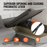 VEVOR Bed Lift 59x79 in Compatible Bed Size 265 lbs Load DIY Wall Bed Hardware - Top-Down View
