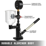 Diesel Injector Nozzle 
Pressure Tester Dual scale Manometer Test Tool 0-600Bar (0-8000PSI) 
60Mpa Test Pressure High Configuration - Front View