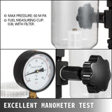 Diesel Injector Nozzle 
Pressure Tester Dual scale Manometer Test Tool 0-600Bar (0-8000PSI) 
60Mpa Test Pressure High Configuration - Side View