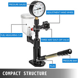 Diesel Injector Nozzle 
Pressure Tester Dual scale Manometer Test Tool 0-600Bar (0-8000PSI) 
60Mpa Test Pressure High Configuration - Top-Down View