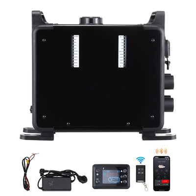 8KW Diesel Heater, 12V/24V All in One Diesel Air Heater, Bluetooth APP Control, Remote Control and Display Screen, CO Alarm, Fast Heating Vertical Portable Diesel Heater for Vehicles, Garage