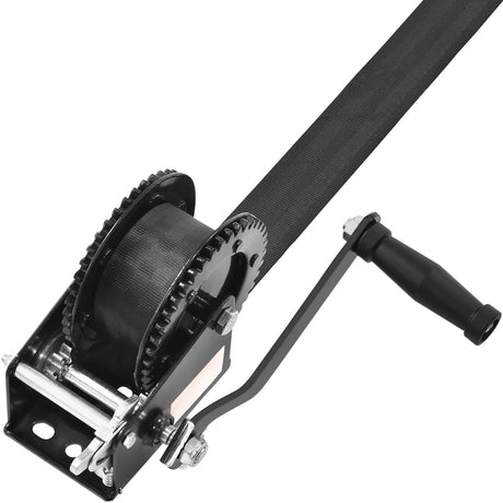 Hand Winch, 907.1 kg Pulling Capacity, Boat Trailer Winch Heavy Duty Rope Crank with 7 m Polyester Strap and, image 12