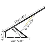 VEVOR 48" Bed Lift Hydraulic Mechanisms Kits For Sofa Bed Oriented Hardware Box
