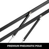 VEVOR Pair of 5FT Pneumatic Mechanism Heavy Duty Gas Spring Kit for Box Bed Sofa Storage Space Saving DIY Project Lifter Lift Up Hardware Black - Side View