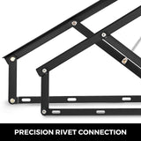 VEVOR Pair of 5FT Pneumatic Mechanism Heavy Duty Gas Spring Kit for Box Bed Sofa Storage Space Saving DIY Project Lifter Lift Up Hardware Black - 45-Degree Angle