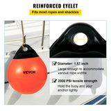 VEVOR Boat Buoy Balls, 15" Diameter Inflatable Heavy-Duty Marine-Grade PVC Marker Buoys, Round Boat Mooring Buoys, Anchoring, Rafting, Marking,