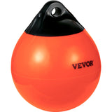 VEVOR Boat Buoy Balls, 15" Diameter Inflatable Heavy-Duty Marine-Grade PVC Marker Buoys, Round Boat Mooring Buoys, Anchoring, Rafting, Marking,