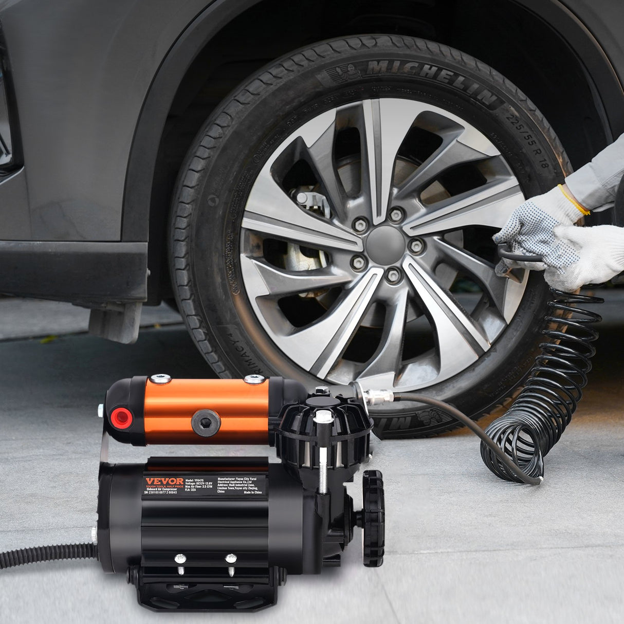 VEVOR Onboard Air Compressor Kit 150PSI Offroad Air Compressor Portable Tire Inflator Heavy Duty 3.5CFM Air Pump for Jeep SUV 4x4 Vehicle