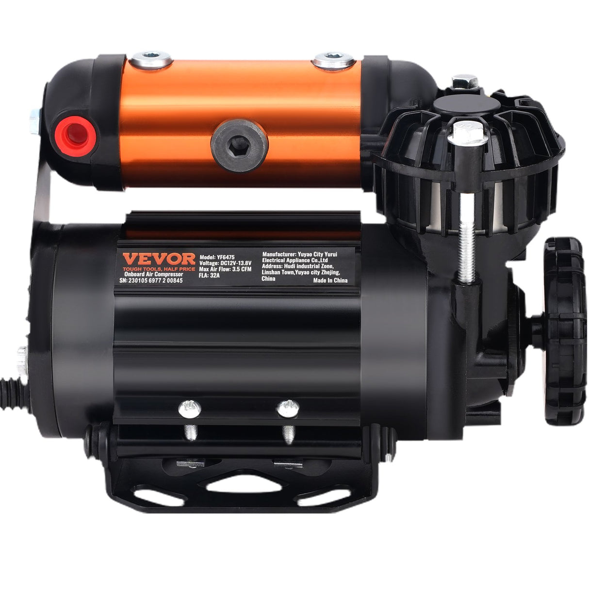 VEVOR Onboard Air Compressor Kit 150PSI Offroad Air Compressor Portable Tire Inflator Heavy Duty 3.5CFM Air Pump for Jeep SUV 4x4 Vehicle Compatibility with Air tools, Air horns, Lockers