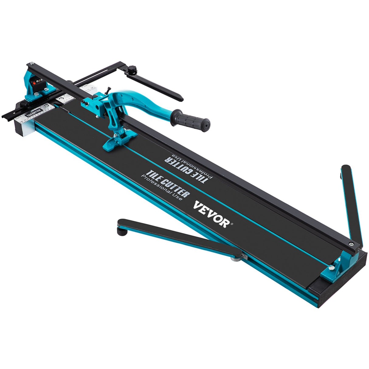 VEVOR Tile Cutter 24in Cutting Tool w/ Laser Guide Single Rail Double Brackets