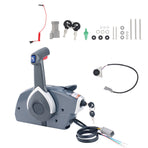 Boat Throttle Control, 5006180 Side-Mounted Outboard Remote Control Box for Evinrude Johnson, Marine Throttle Control Box with Power Trim Switch and Lanyard