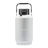 Liquid Nitrogen Tank, 3 L Aluminum Alloy Liquid Nitrogen Container, LN2 Tank Dewar with 6 Canisters and Carry Bag with Straps, Cryogenic Tank for Beauty Industry, Semen Preservation, Scientific