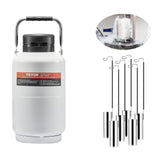 Liquid Nitrogen Tank, 3 L Aluminum Alloy Liquid Nitrogen Container, LN2 Tank Dewar with 6 Canisters and Carry Bag with Straps, Cryogenic Tank for Beauty Industry, Semen Preservation, Scientific - Extra Image
