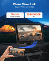VEVOR Car Stereo Radio CarPlay Touchscreen 228.6 mm Apple Android Backup Camera - Rear View