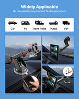 VEVOR Car Stereo Radio CarPlay Touchscreen 228.6 mm Apple Android Backup Camera - Close-Up Angle
